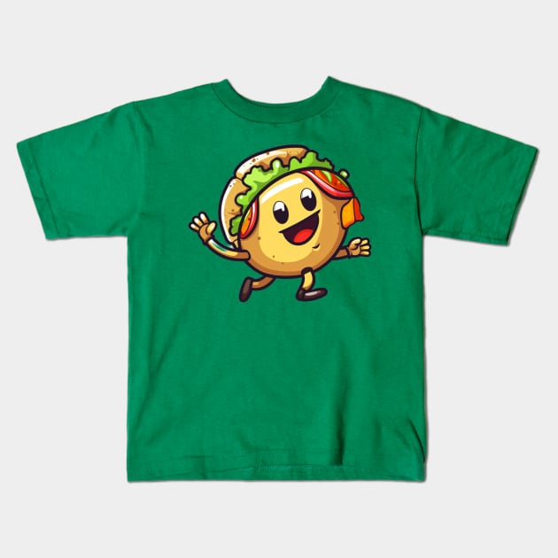 kawaii Taco cehees T-Shirt cute potatofood funny Kids T-Shirt by nonagobich